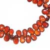 Natural Finest Brown Hessonite Garnet Smooth Pear Drop Briolette Beads Strand Length is 4 Inches & Sizes from 9mm to 12mm Approx.